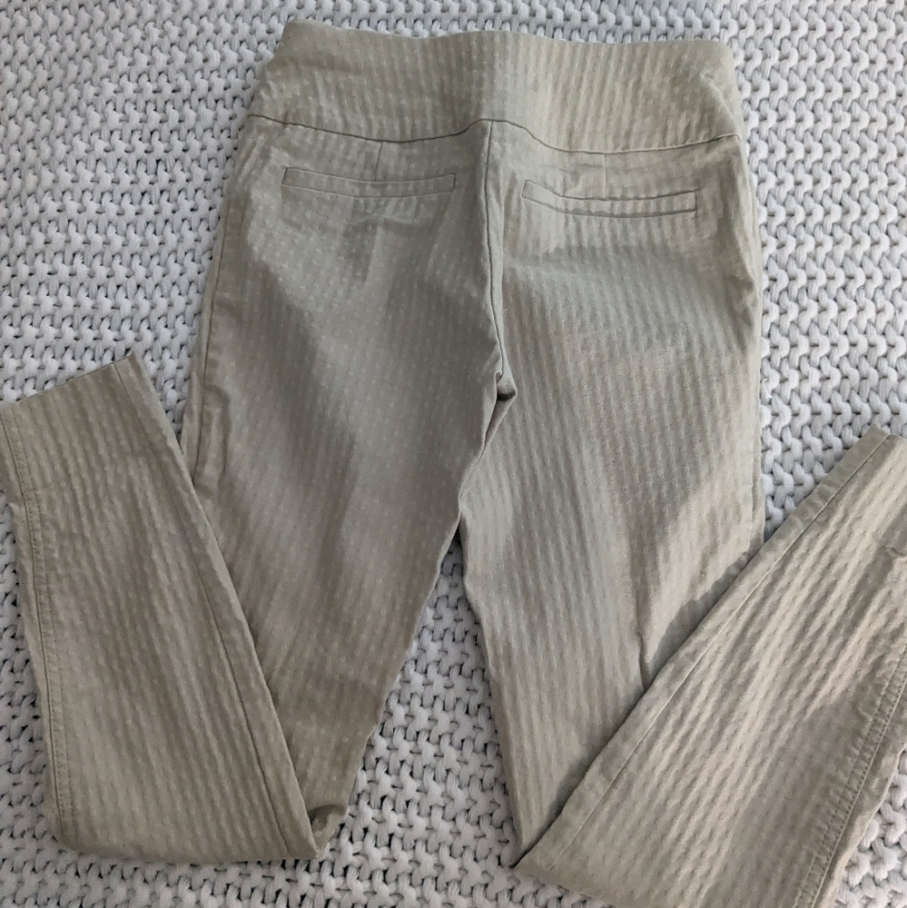 Tan leggings, cotton, polyester, spandex, size XS, New York & Co